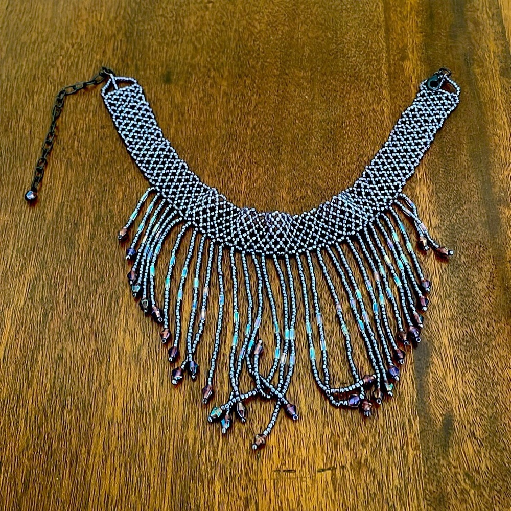 Beaded Fringe Necklace